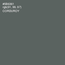 #5B6361 - Shuttle Gray Color Image
